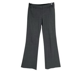 Express Grey Editor Dress Pants Chino’s Wide Leg Low Rise Trousers Womens 6
